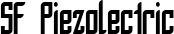 SF Piezolectric font